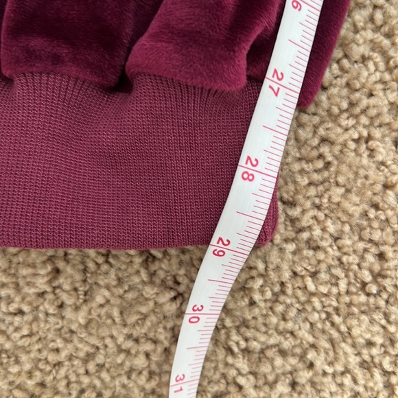 Amazon Women's Purple Velour Drawstring Waist Jogger Sweatpants Size Small - Picture 6 of 8